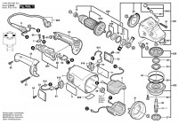 Bosch 0 603 349 020 Pws 1800 Angle Grinder 230 V / Eu Spare Parts